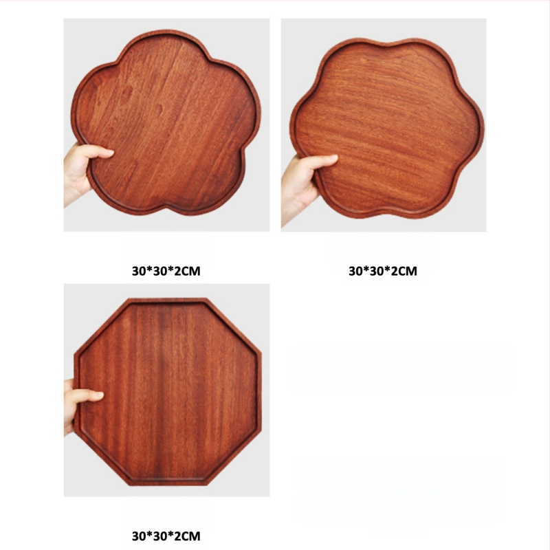 [Head kaubad rangelt valitud] Jaapani akaatsia puidust taldrik puidust kandik ümmargune loominguline kuivatatud puuviljade taldrik puidust taldrik