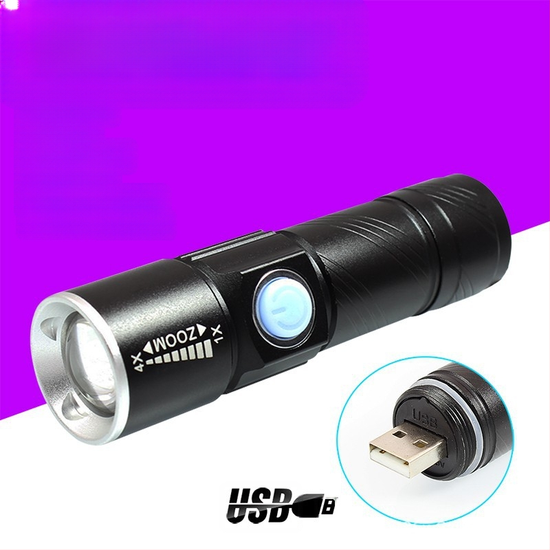 DARKBEAM újratölthető lila USB395nmUV zseblámpa fluoreszkáló anyagfelismerés hamisítás elleni bankjegy-ellenőrzés Jade azonosítás