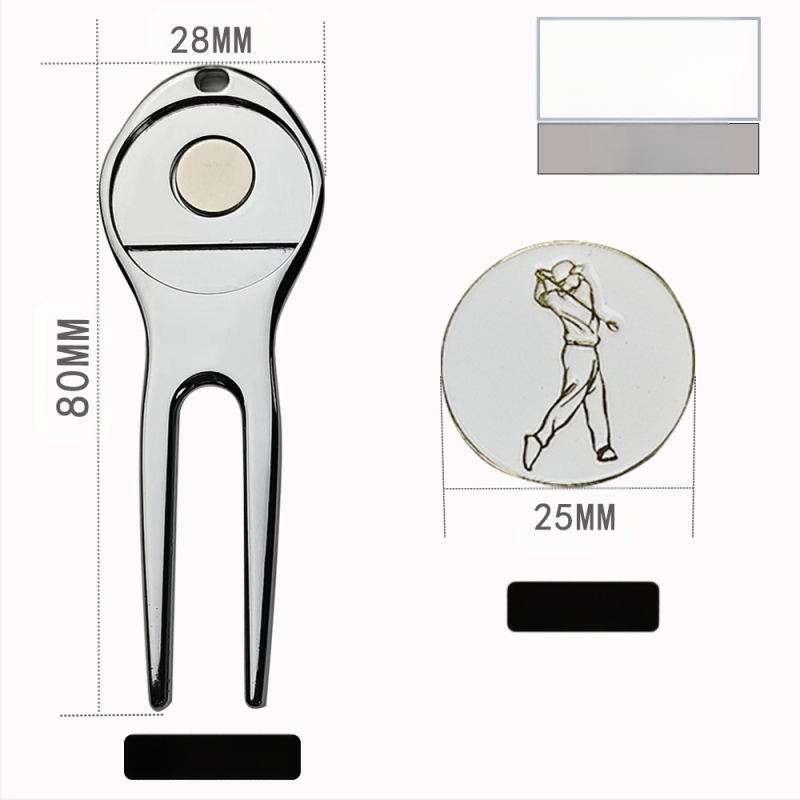 Golf zöld villa fém vasgolyó pozíciójelző multifunkcionális villa cink ötvözet fém villa kiegészítők kellékek