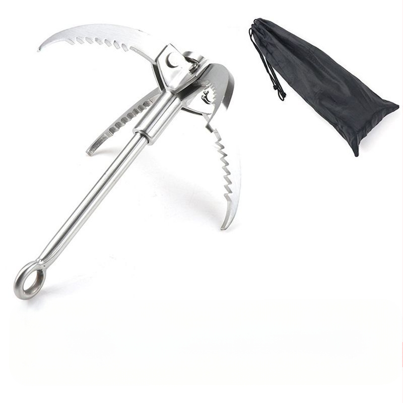 Външна кука за катерене от неръждаема стомана, летящ тигров нокът, за оцеляване в дивата природа, голям летящ тигров нокът, инструменти за катерене, за къмпинг и оцеляване