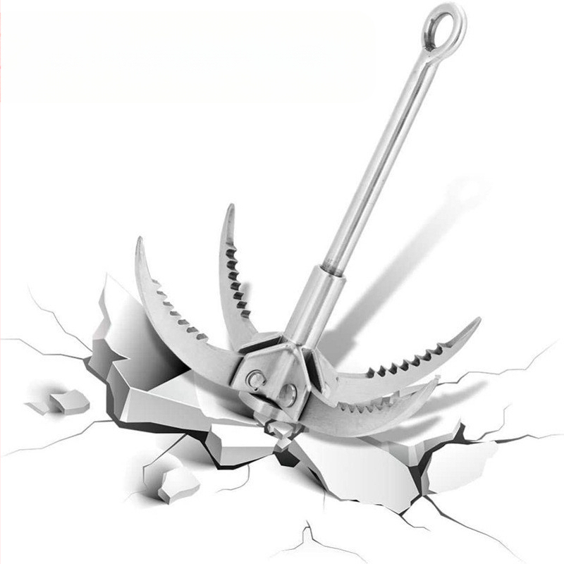 Външна кука за катерене от неръждаема стомана, летящ тигров нокът, за оцеляване в дивата природа, голям летящ тигров нокът, инструменти за катерене, за къмпинг и оцеляване