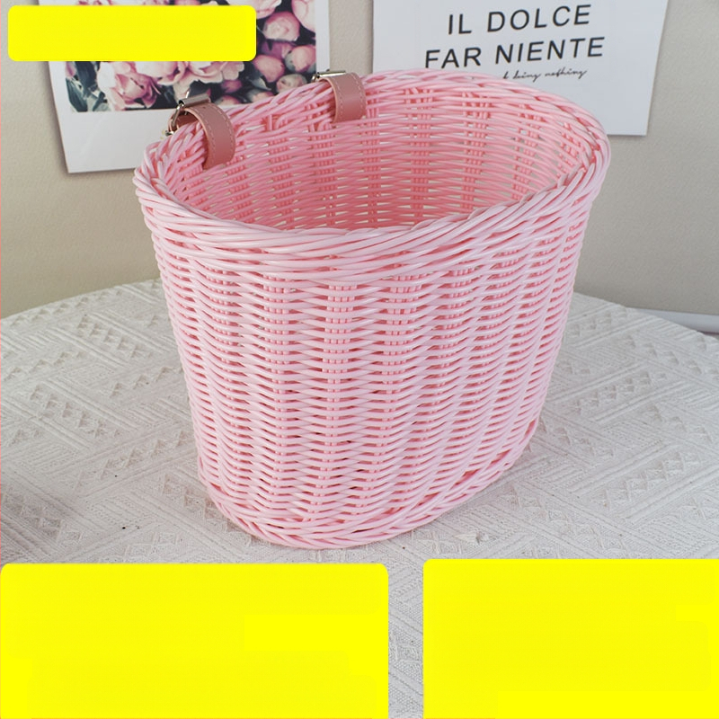 Rattan-szerű szőtt díszkosár, bicikli játékautó zsebkosár, asztali dekoráció, tárolókosár, virágkosár, tárolókosár