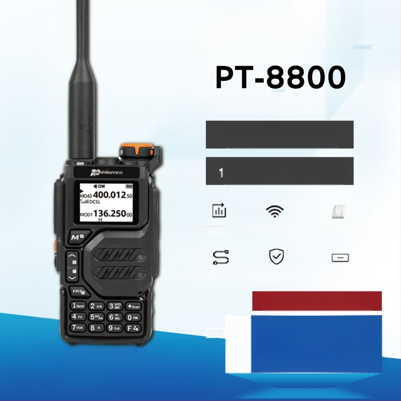 Kommertskasutuseks mõeldud professionaalne VHF kukkumiskindel pihuarvuti suure võimsusega, mürasummutav, insenerikommunikatsiooniks, ohutuse tagamiseks ja kaitseks