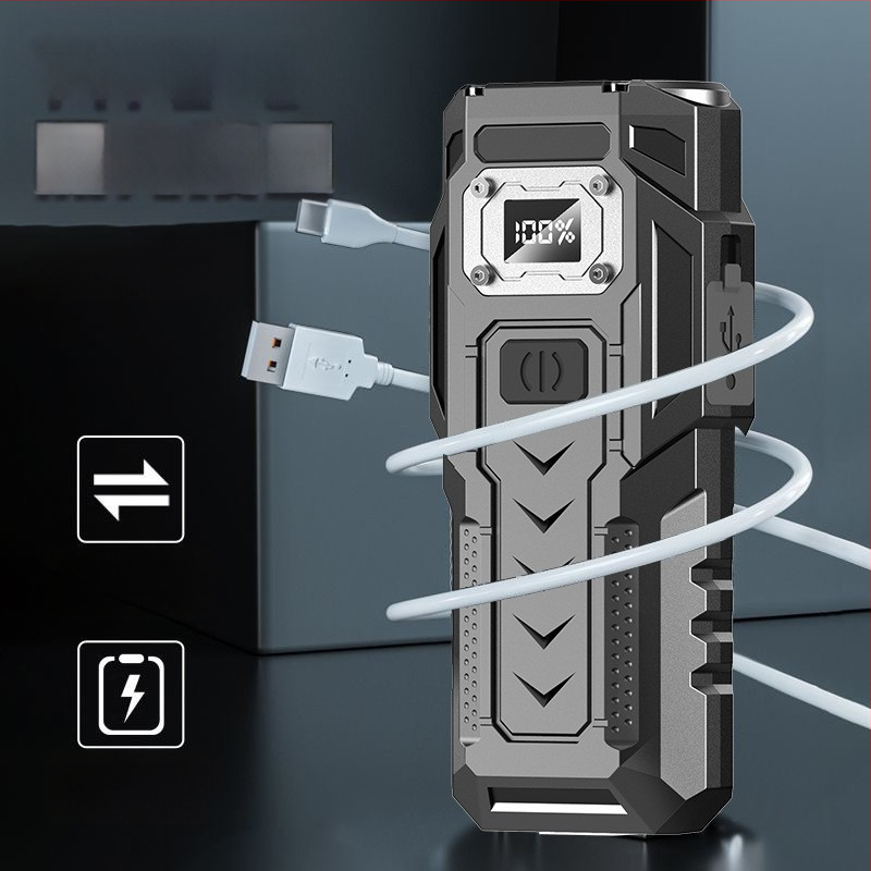 Naujas tarpvalstybinis daugiafunkcis magnetinis stiprus LED žibintuvėlis lauko avarinio apšvietimo įkrovimo lobių automobilių remonto darbo lempai