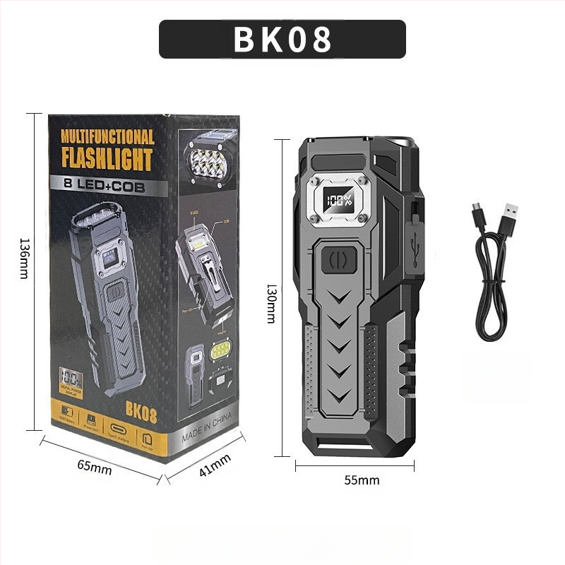 Naujas tarpvalstybinis daugiafunkcis magnetinis stiprus LED žibintuvėlis lauko avarinio apšvietimo įkrovimo lobių automobilių remonto darbo lempai