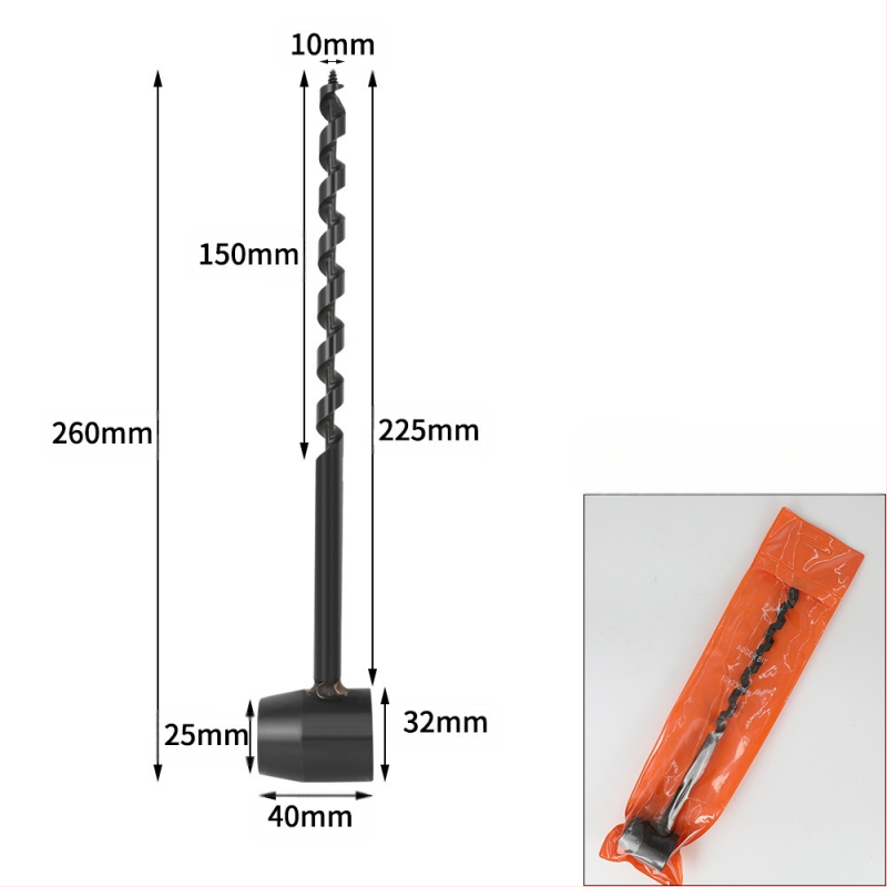 Piiriülene laos olev õues kasutatav ellujäämispuur süsinikterasest käsitsi keerdpuur käsitsi puidutöötlemise mulgustuspuur