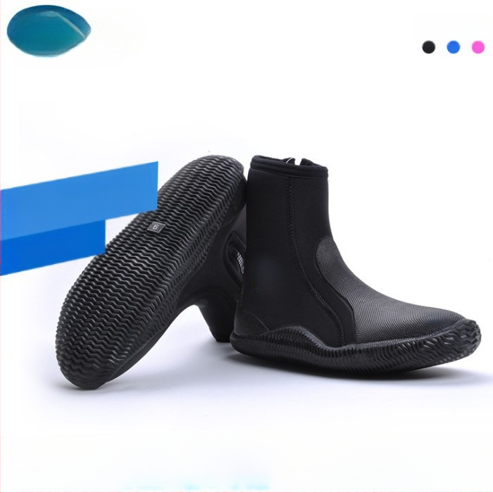 Ekspordikvaliteediga sukeldumissaapad, libisemiskindlad torkekindlad pääste- ja üleujutustõrjeks mõeldud 5 mm paksused kõrge säärega snorgeldamis- ja rannajalatsid