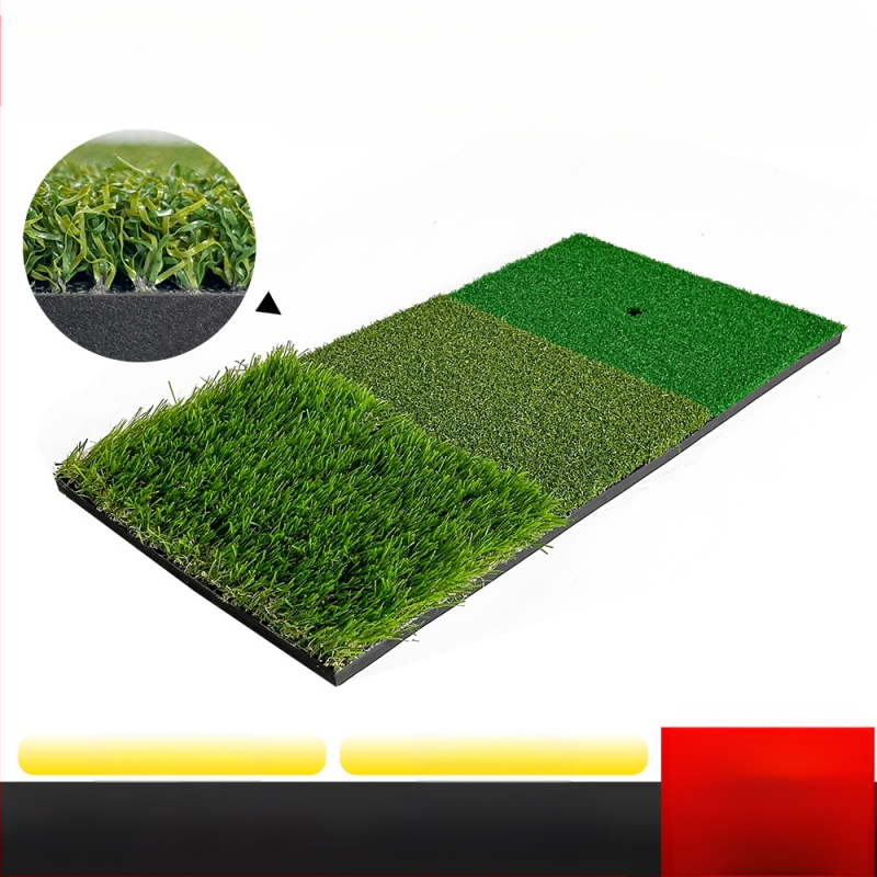 Gyárilag közvetlen golfgyakorló ütőmatrac hordozható kültéri vágóhinta edző golf háromfű ütőmatrac