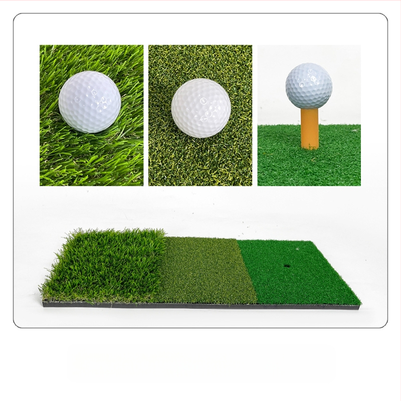 Gyárilag közvetlen golfgyakorló ütőmatrac hordozható kültéri vágóhinta edző golf háromfű ütőmatrac