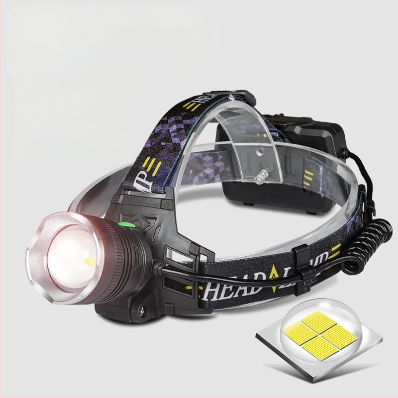 T6 suumlaetav esilatern, tugeva valgusega 100W pikamaa esilatern, hulgimüügis öise kalapüügi liitiumakuga välistingimustes kasutatav esilatern