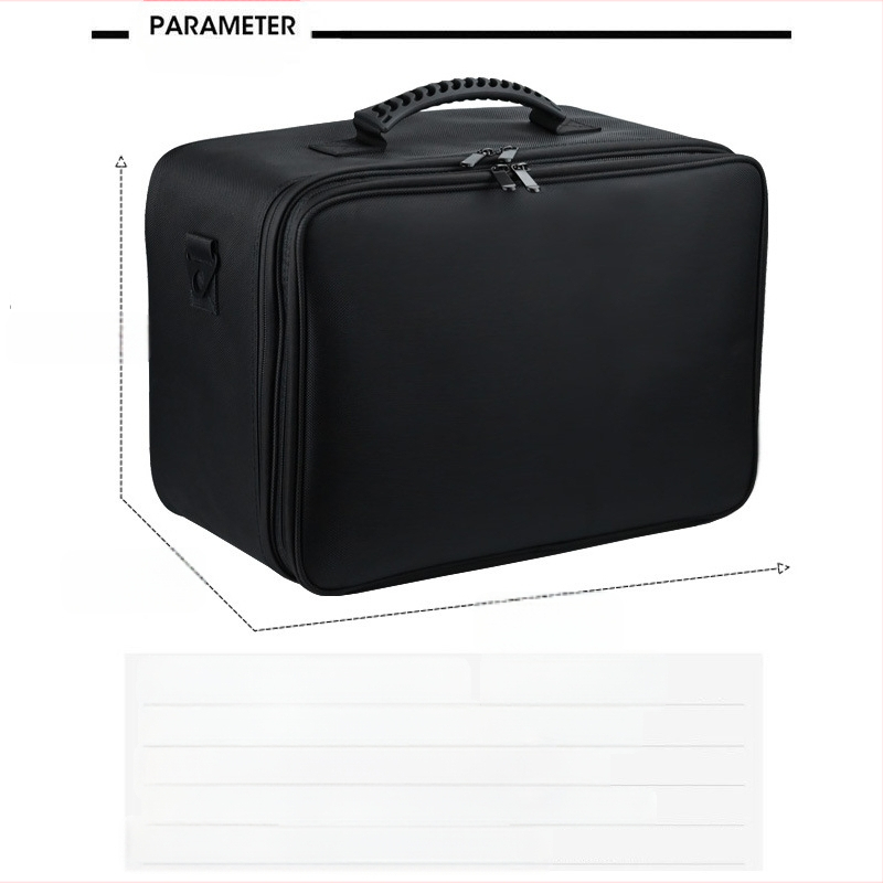 Kõrgendatud professionaalne meigikunstniku kosmeetikakott kaasaskantav multifunktsionaalne küünte ilu ripsmete tätoveeringute tikkimise tööriistakast