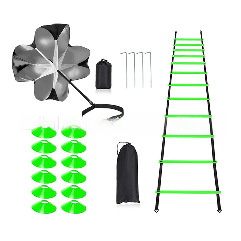 Futballedzés Agilis létra Logó Tárcsás ellenállás Esernyő Puha ruha Ugrórács Agilis létra Kötéllétra Edzőruha