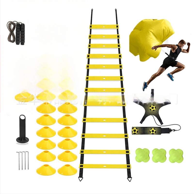 Futballedzés Agilis létra Logó Tárcsás ellenállás Esernyő Puha ruha Ugrórács Agilis létra Kötéllétra Edzőruha