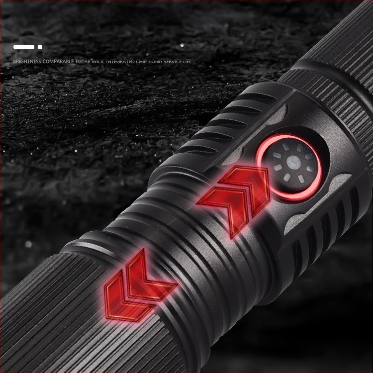 LED vízálló teleszkópos zoom 5W infravörös zseblámpa 850nm kültéri töltőfény 940nmDIY zseblámpa 21700