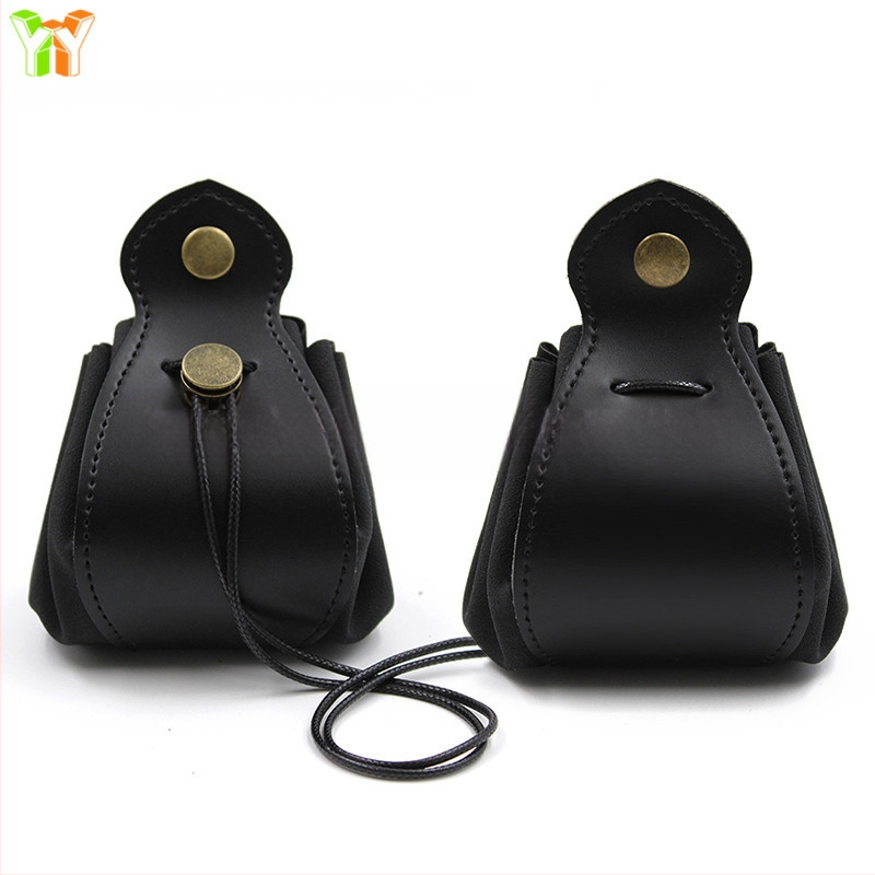 Antik tárolótáska, játék dobókocka táska, ékszertároló táska, kontrasztos bőr dobókocka táska