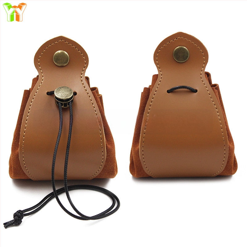 Antik tárolótáska, játék dobókocka táska, ékszertároló táska, kontrasztos bőr dobókocka táska