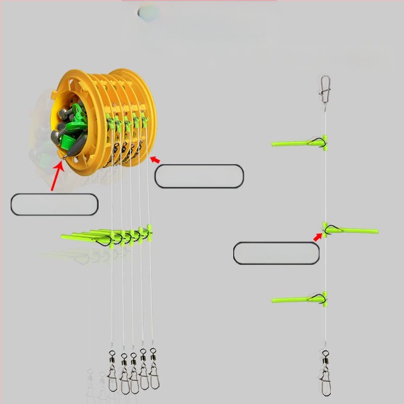Vânătoare nou anti-înfășurare șir cârlig set de pescuit set mare tijă tijă Isekin manșon Maru World cârlig special pentru pescuit maritim