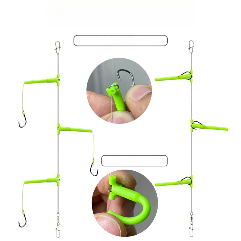 Vânătoare nou anti-înfășurare șir cârlig set de pescuit set mare tijă tijă Isekin manșon Maru World cârlig special pentru pescuit maritim