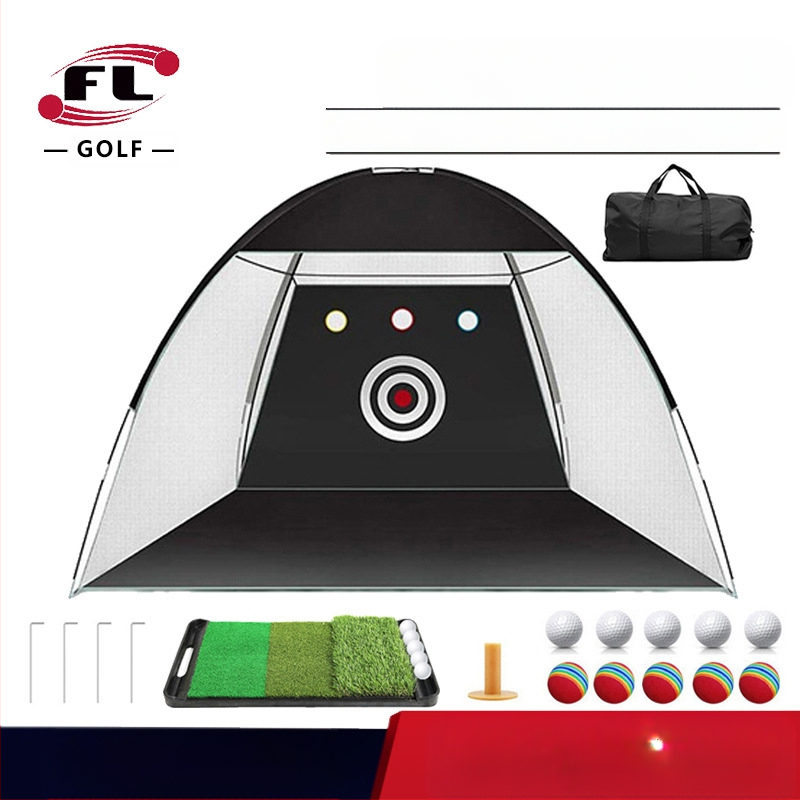 Gyárilag közvetlen szállítású hinta edző hintaháló ütőketrec levehető, kényelmes beltéri golf gyakorlóháló