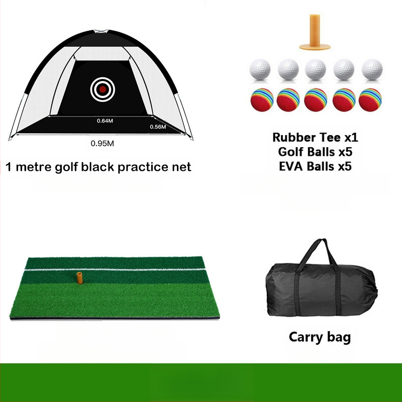 Gyárilag közvetlen szállítású hinta edző hintaháló ütőketrec levehető, kényelmes beltéri golf gyakorlóháló