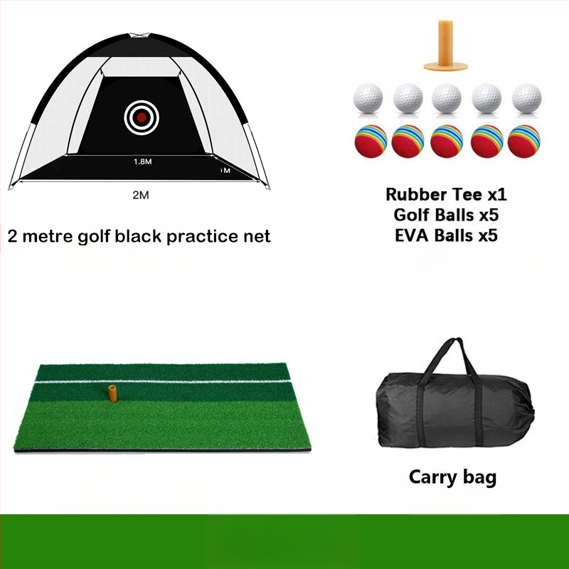 Gyárilag közvetlen szállítású hinta edző hintaháló ütőketrec levehető, kényelmes beltéri golf gyakorlóháló