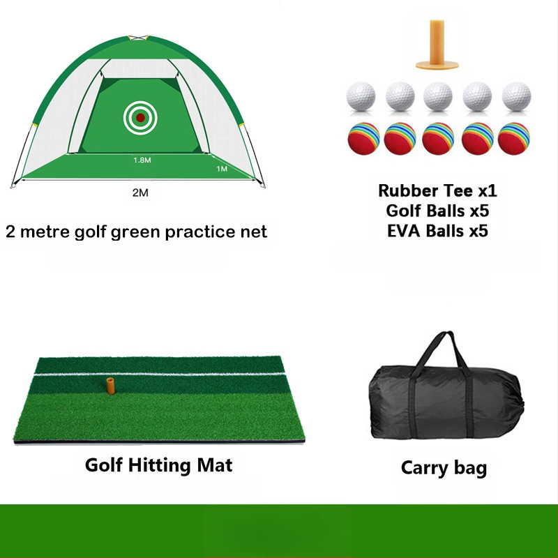 Gyárilag közvetlen szállítású hinta edző hintaháló ütőketrec levehető, kényelmes beltéri golf gyakorlóháló