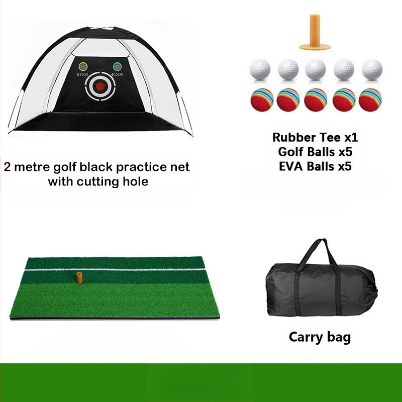 Gyárilag közvetlen szállítású hinta edző hintaháló ütőketrec levehető, kényelmes beltéri golf gyakorlóháló