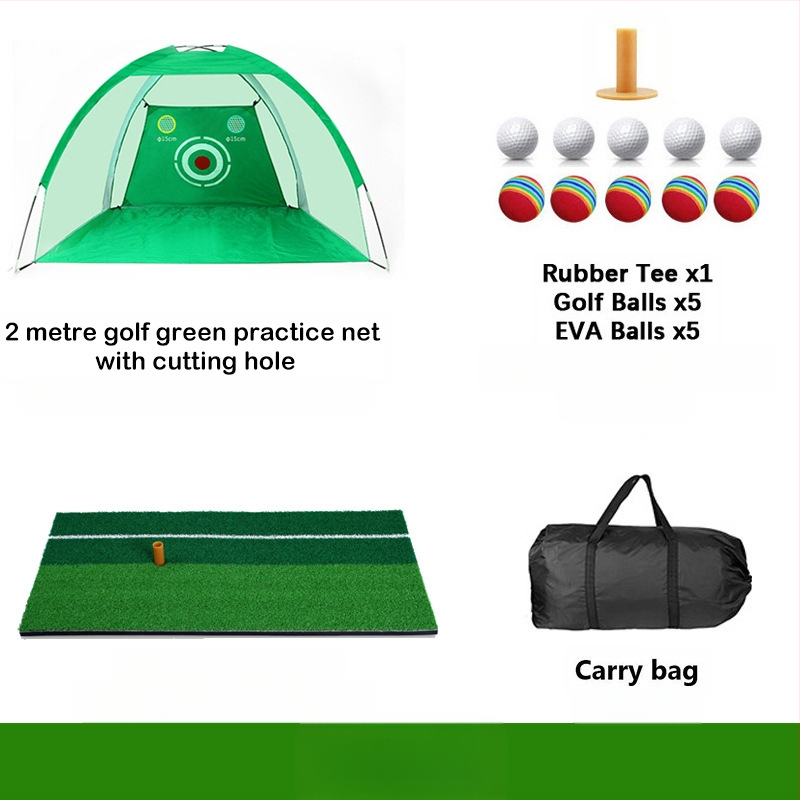 Gyárilag közvetlen szállítású hinta edző hintaháló ütőketrec levehető, kényelmes beltéri golf gyakorlóháló