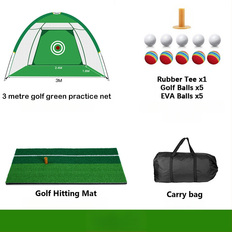 Gyárilag közvetlen szállítású hinta edző hintaháló ütőketrec levehető, kényelmes beltéri golf gyakorlóháló