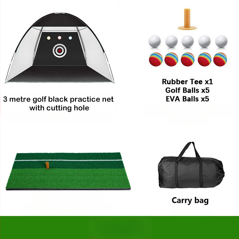 Gyárilag közvetlen szállítású hinta edző hintaháló ütőketrec levehető, kényelmes beltéri golf gyakorlóháló