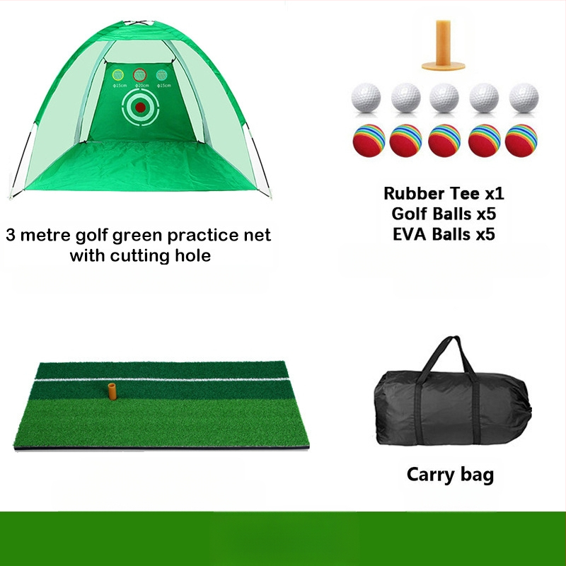 Gyárilag közvetlen szállítású hinta edző hintaháló ütőketrec levehető, kényelmes beltéri golf gyakorlóháló