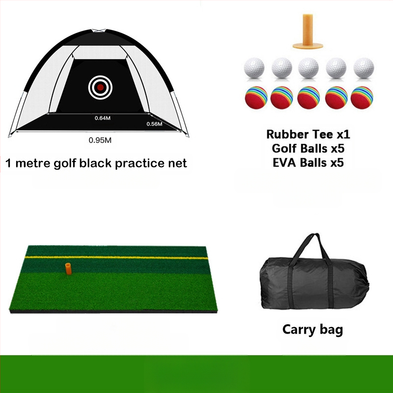 Gyárilag közvetlen szállítású hinta edző hintaháló ütőketrec levehető, kényelmes beltéri golf gyakorlóháló