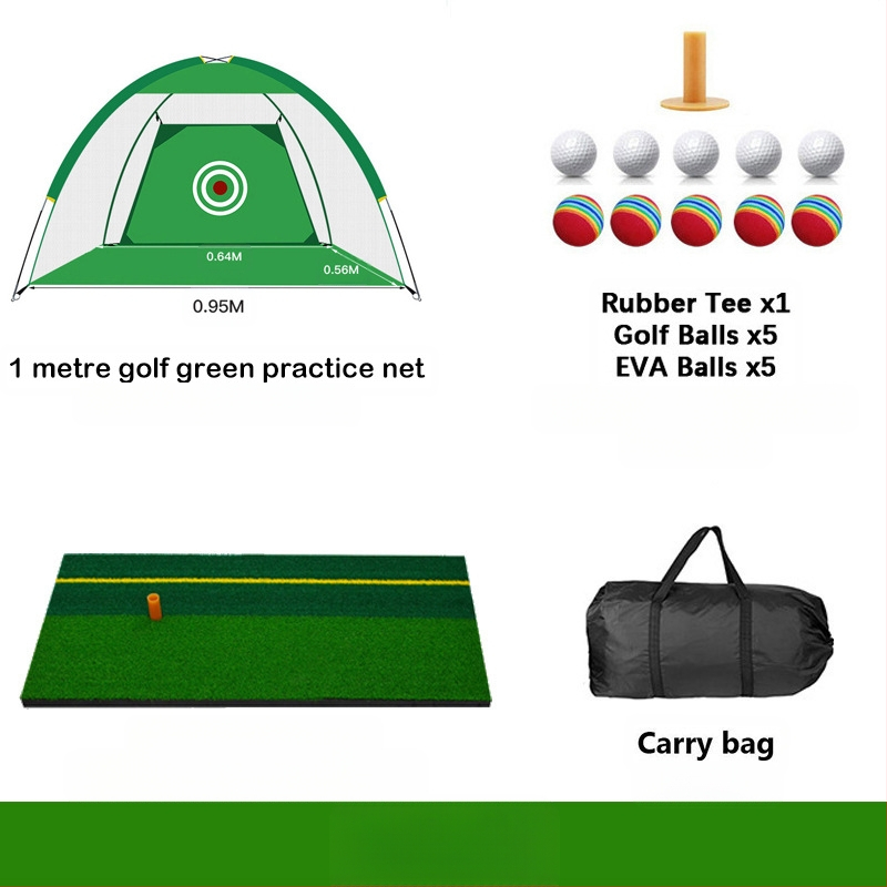 Gyárilag közvetlen szállítású hinta edző hintaháló ütőketrec levehető, kényelmes beltéri golf gyakorlóháló