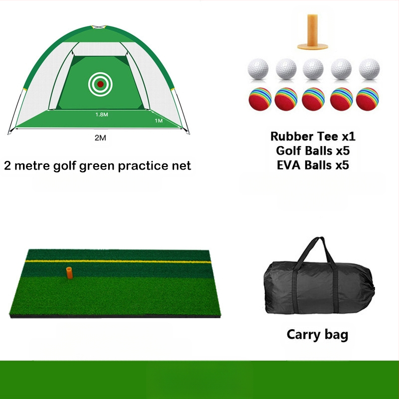 Gyárilag közvetlen szállítású hinta edző hintaháló ütőketrec levehető, kényelmes beltéri golf gyakorlóháló