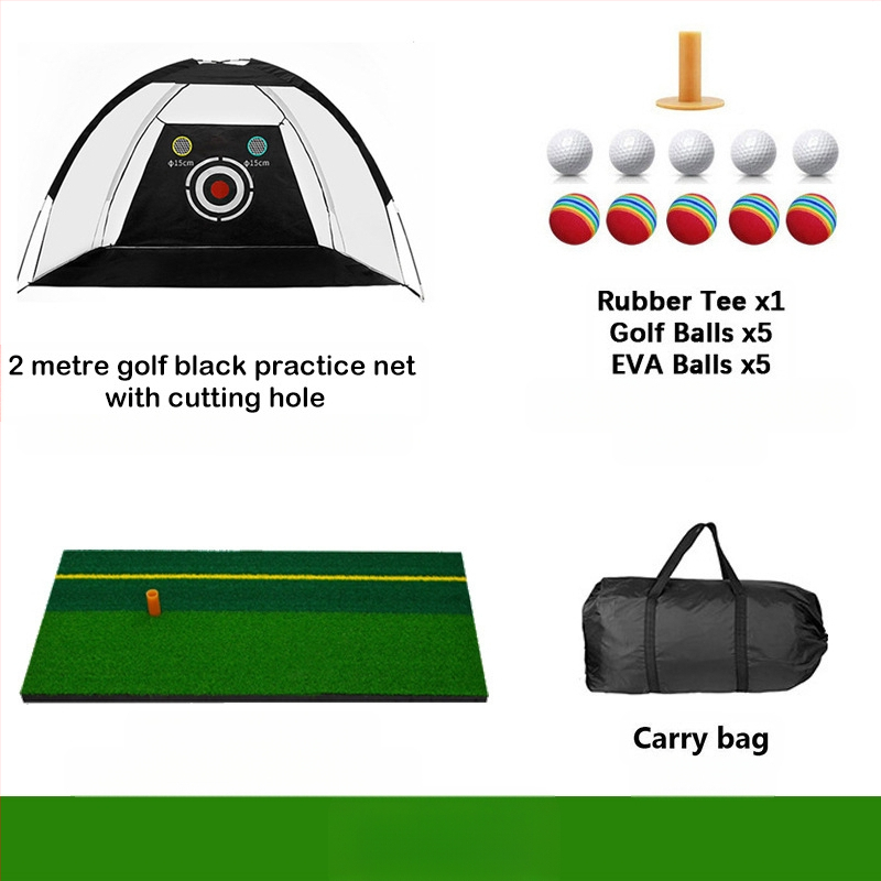 Gyárilag közvetlen szállítású hinta edző hintaháló ütőketrec levehető, kényelmes beltéri golf gyakorlóháló