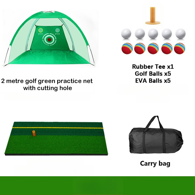 Gyárilag közvetlen szállítású hinta edző hintaháló ütőketrec levehető, kényelmes beltéri golf gyakorlóháló