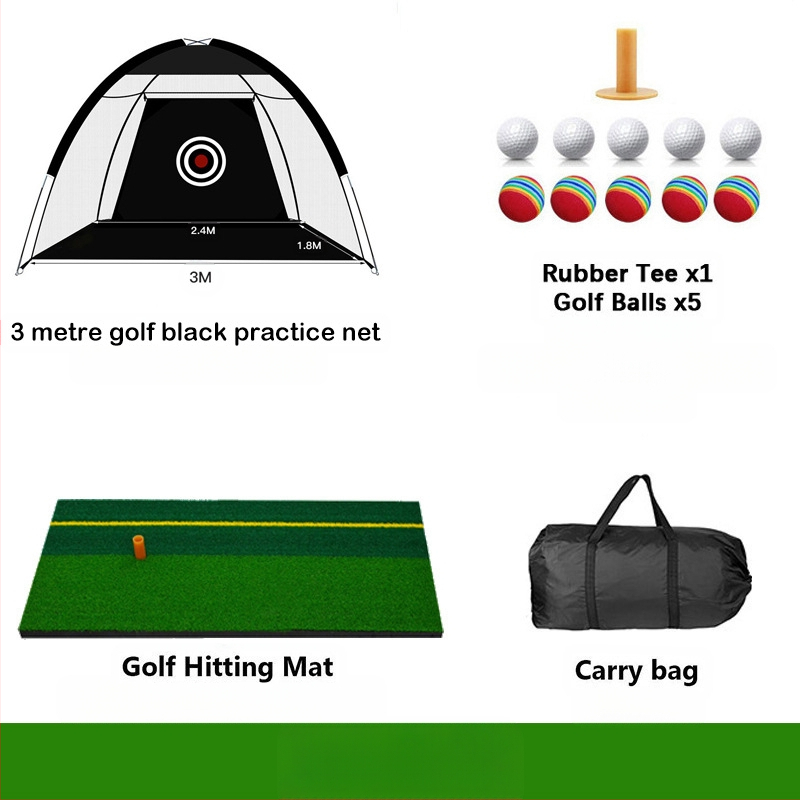 Gyárilag közvetlen szállítású hinta edző hintaháló ütőketrec levehető, kényelmes beltéri golf gyakorlóháló