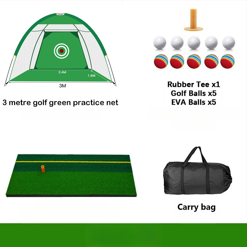 Gyárilag közvetlen szállítású hinta edző hintaháló ütőketrec levehető, kényelmes beltéri golf gyakorlóháló