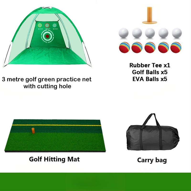 Gyárilag közvetlen szállítású hinta edző hintaháló ütőketrec levehető, kényelmes beltéri golf gyakorlóháló