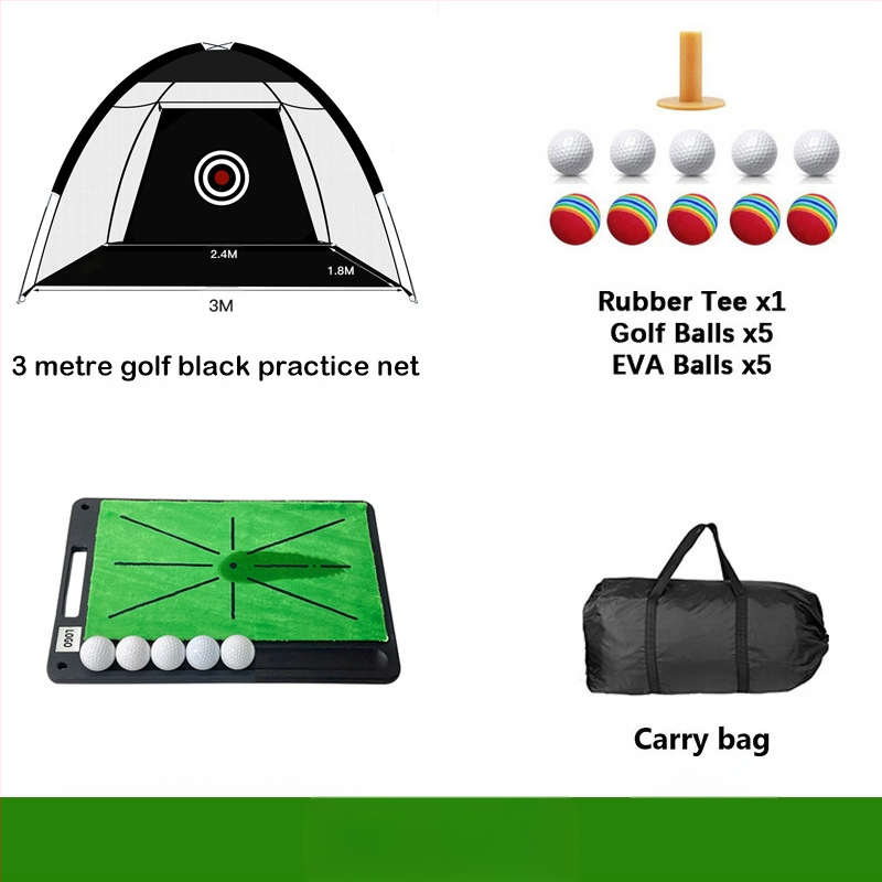 Gyárilag közvetlen szállítású hinta edző hintaháló ütőketrec levehető, kényelmes beltéri golf gyakorlóháló