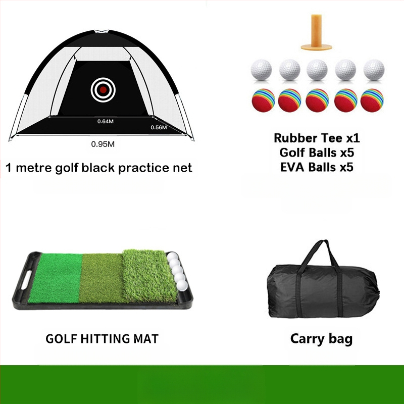 Gyárilag közvetlen szállítású hinta edző hintaháló ütőketrec levehető, kényelmes beltéri golf gyakorlóháló