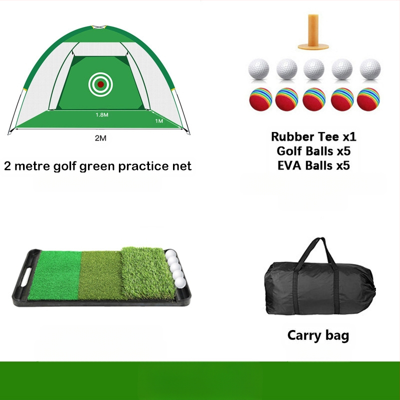 Gyárilag közvetlen szállítású hinta edző hintaháló ütőketrec levehető, kényelmes beltéri golf gyakorlóháló