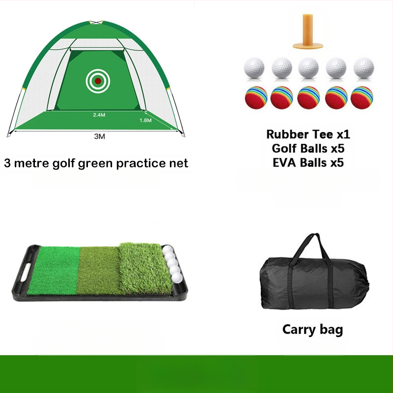 Gyárilag közvetlen szállítású hinta edző hintaháló ütőketrec levehető, kényelmes beltéri golf gyakorlóháló