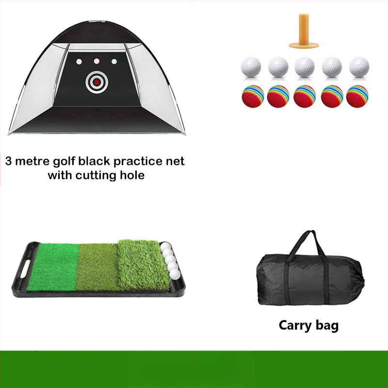 Gyárilag közvetlen szállítású hinta edző hintaháló ütőketrec levehető, kényelmes beltéri golf gyakorlóháló