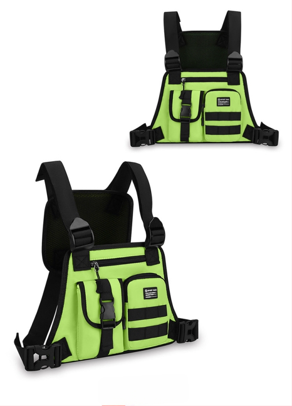 Férfi élénk színű, egyszerű, könnyű mellkasi táska, mobiltelefon táska, divatos, sport stílusú, európai és amerikai trendi férfi táska, határokon átnyúló férfi táska