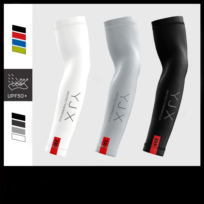 Naujos ledo rankovės vyrams ir moterims vasarinės apsaugos nuo saulės rankovės, rankovės motociklui, plonos rankovės, kvėpuojančios ledo šilko rankovės