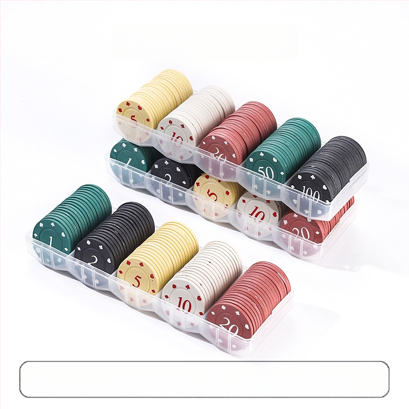 Bónusz Érme Sakk és Kártyaszoba Kártyák Póker Játék Pontok Kártyagép Texas Hold`em Mahjong Zseton Érme Műanyag