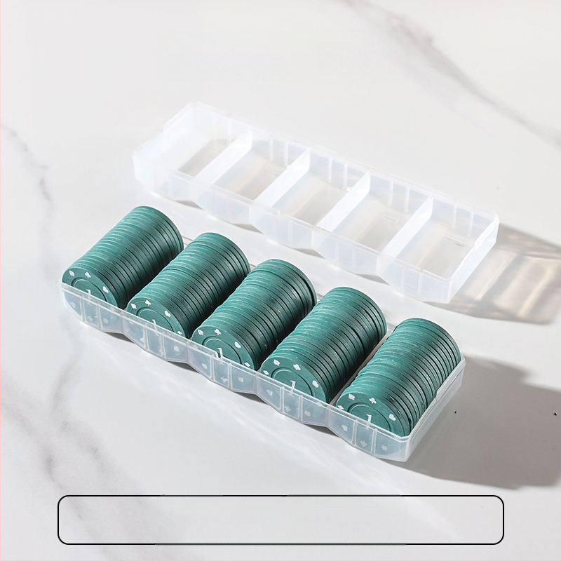 Bónusz Érme Sakk és Kártyaszoba Kártyák Póker Játék Pontok Kártyagép Texas Hold`em Mahjong Zseton Érme Műanyag