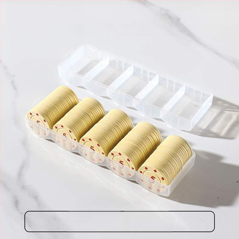 Bónusz Érme Sakk és Kártyaszoba Kártyák Póker Játék Pontok Kártyagép Texas Hold`em Mahjong Zseton Érme Műanyag