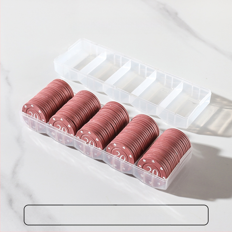 Bónusz Érme Sakk és Kártyaszoba Kártyák Póker Játék Pontok Kártyagép Texas Hold`em Mahjong Zseton Érme Műanyag